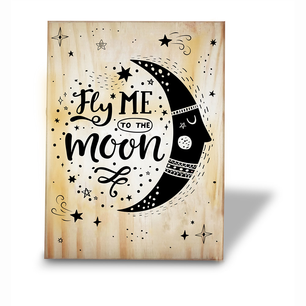 cuadro madera con mensajes