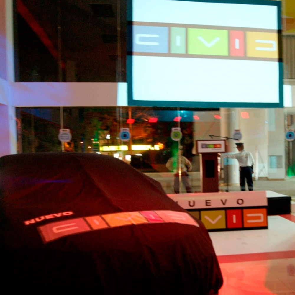 Decoración lanzamiento vehículos