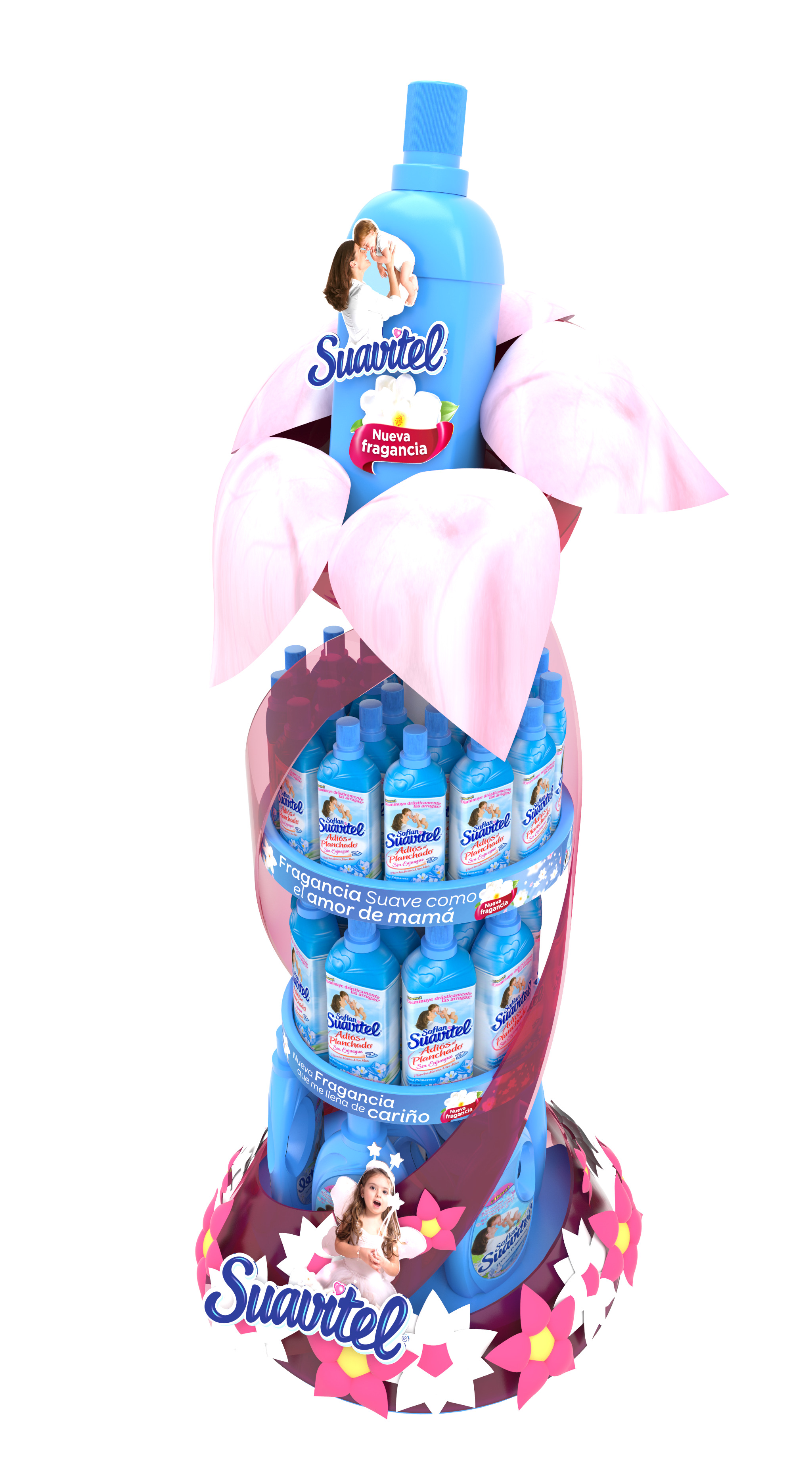 Conceptualización de mueble para lanzamiento de marca con lineamientos del concepto del lanzamiento